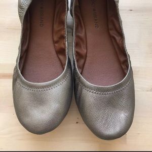 NWT Lucky Flats Emmie Ballet Metallic 10